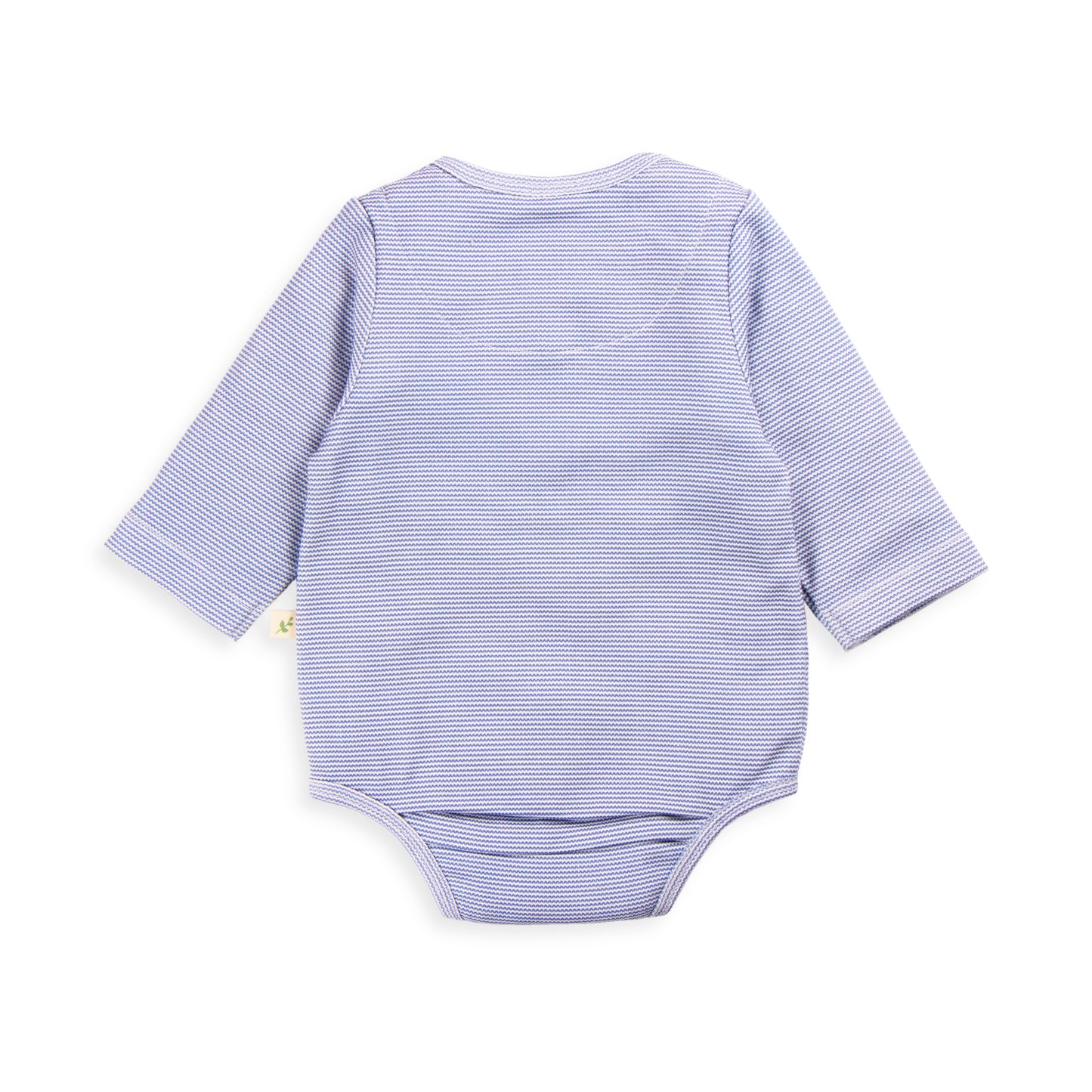 Indigo Stripes Long Sleeve Henley Bodysuit