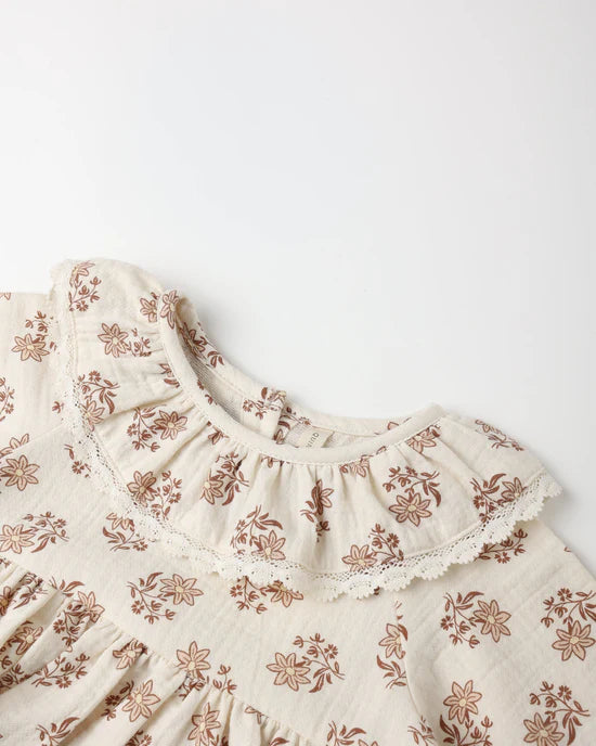 Quincy Mae Thalia Romper - Daylily