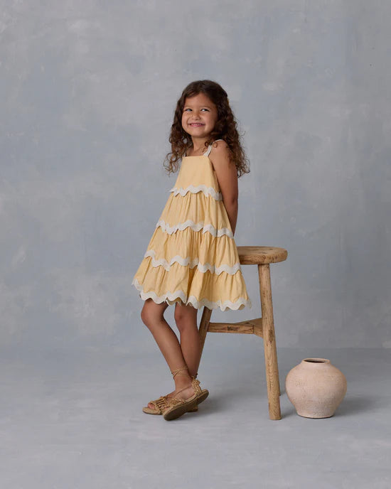Rylee & Cru Ric Rac Dress | Yellow