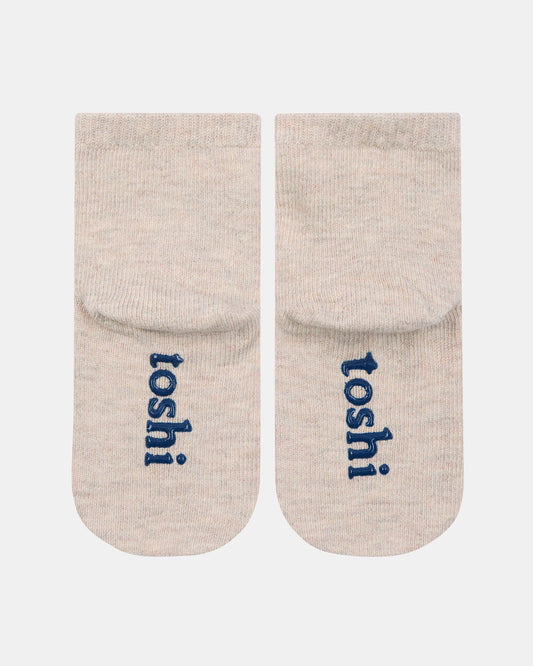 Organic Jacquard Ankle Socks - Puppy Dog