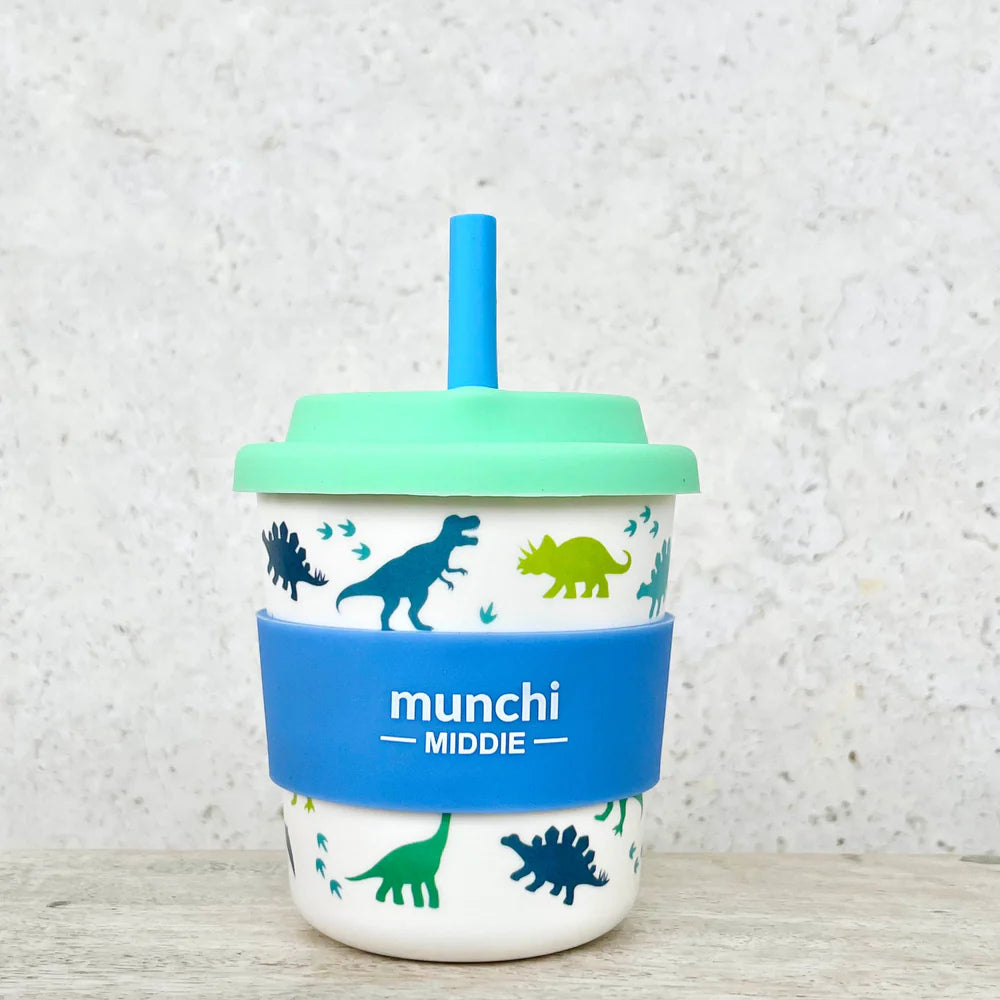 Dino Middie Single Cup - Straw Included