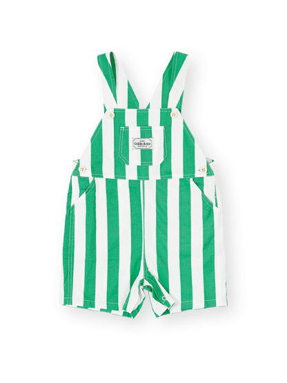 Happy Stripe Button Burton Overalls
