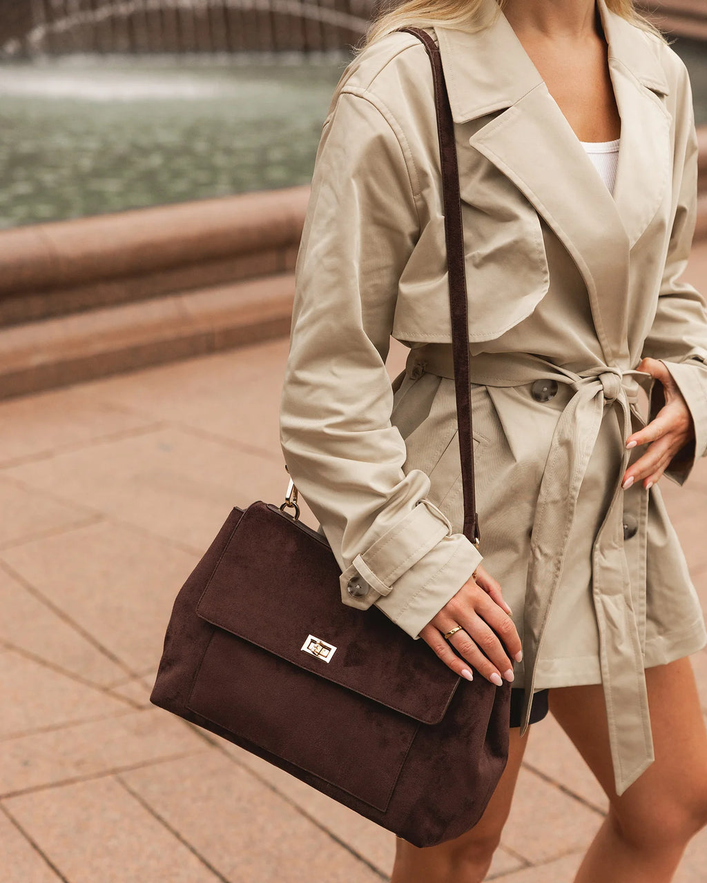 Louenhide Arden Suedette Shoulder Bag