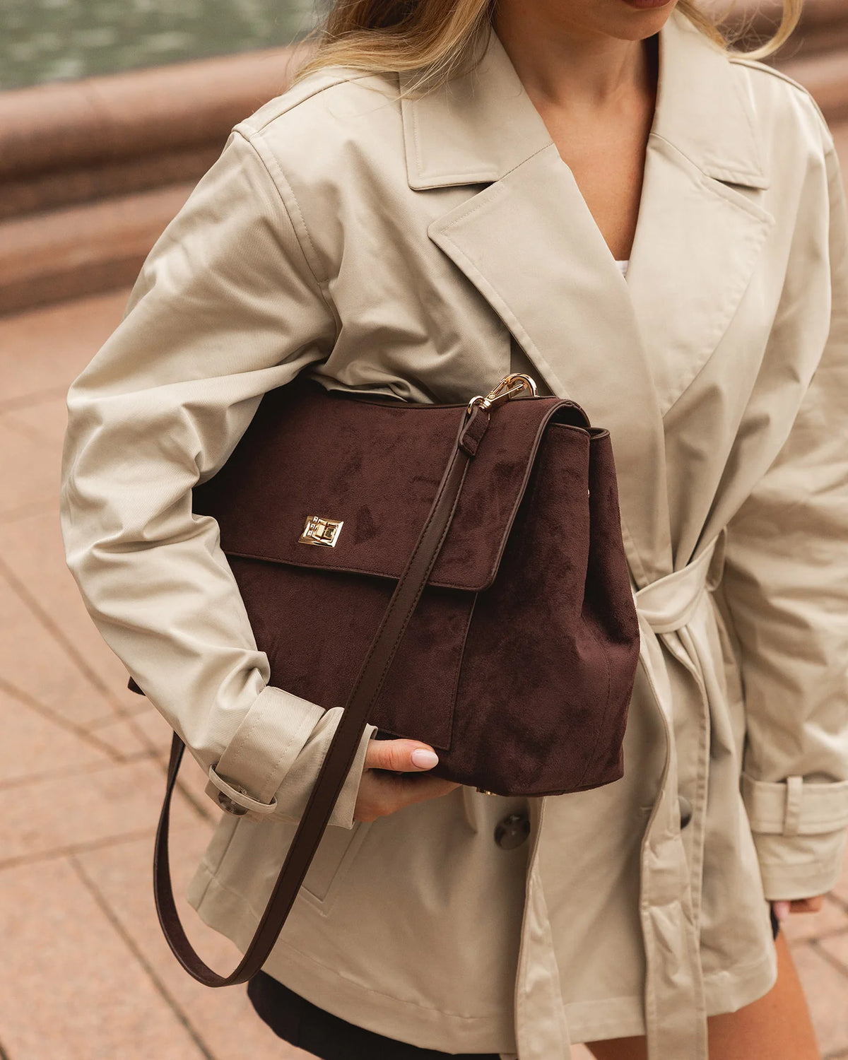 Louenhide Arden Suedette Shoulder Bag