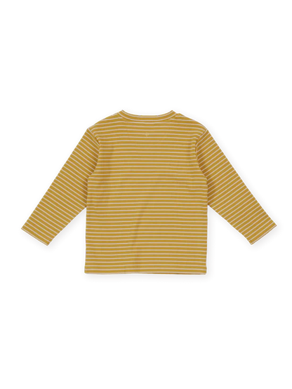 Essential Stripe Rib Top Yellow