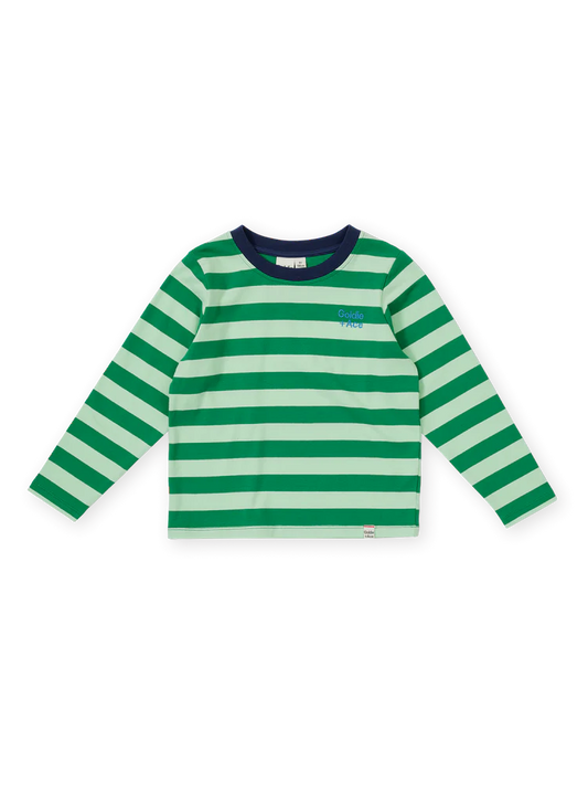 Essential Stripe Long Sleeve Top Green