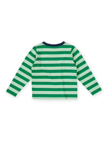 Essential Stripe Long Sleeve Top Green