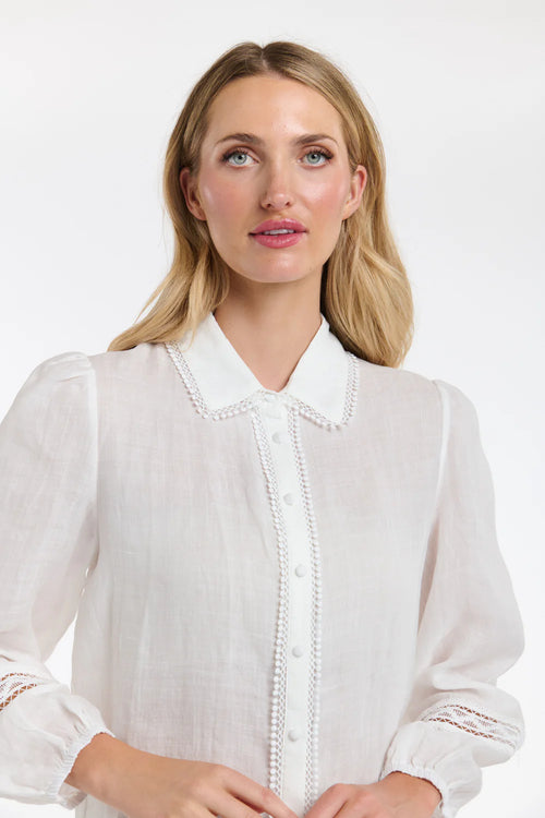 365 Days Elodie Lace Shirt - White