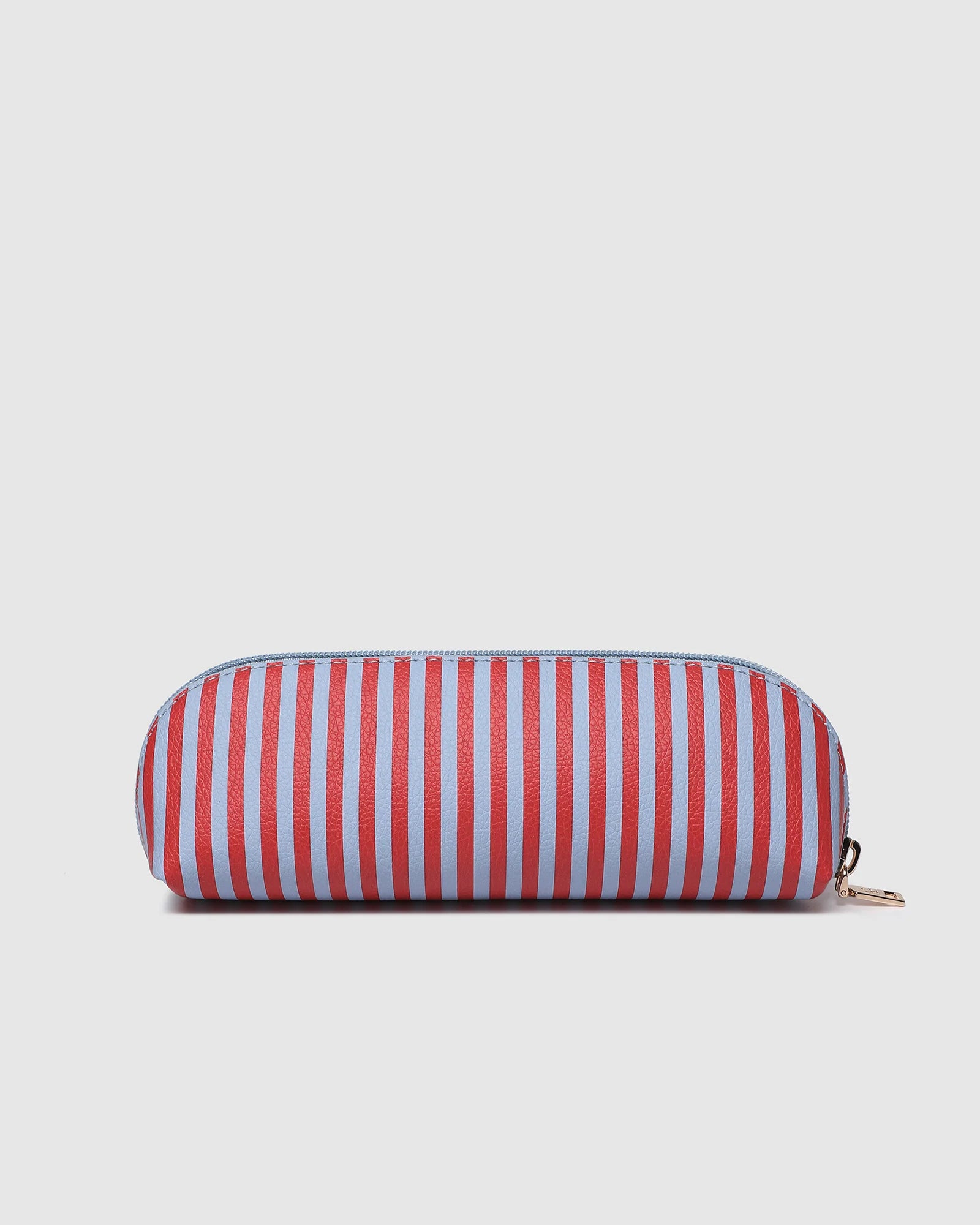 Louenhide Jayne Stripe Makeup Bag - Red/Sky Blue