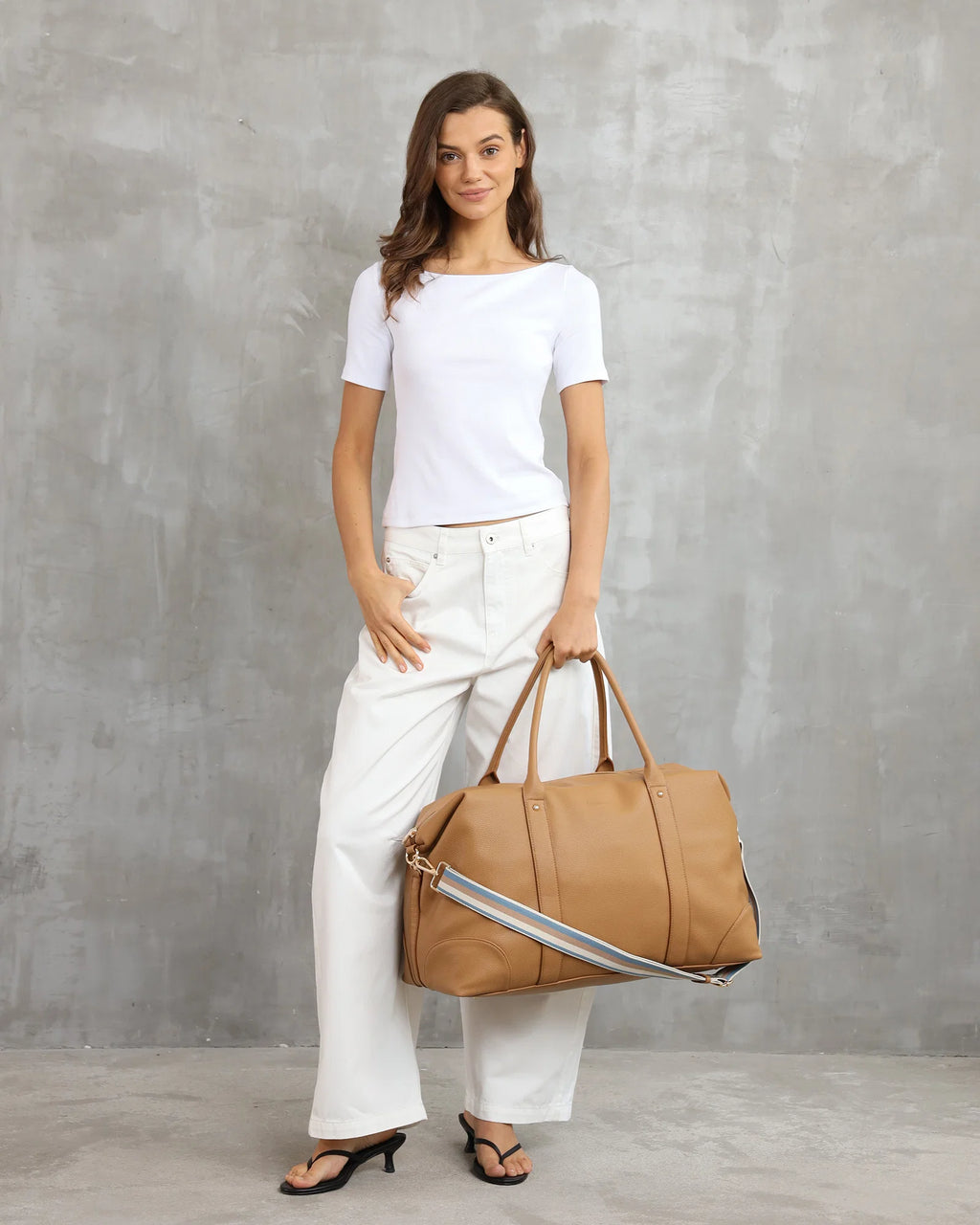 Louenhide Alexis Stripe Weekender Travel Bag
