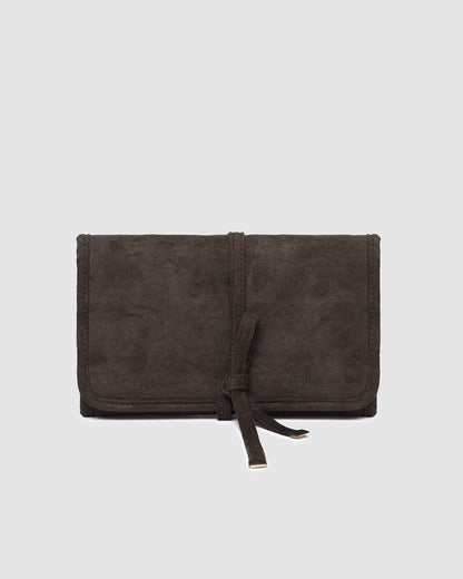Louenhide Carla Suedette Jewellery Sleeve - Chocolate