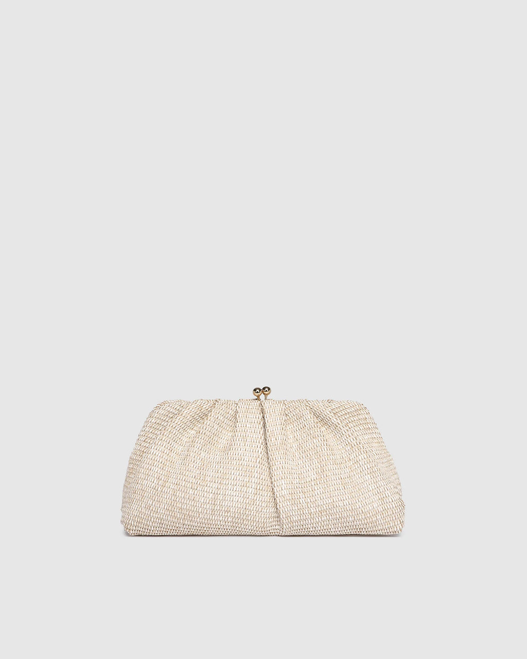 Louenhide Goldie Raffia Clutch