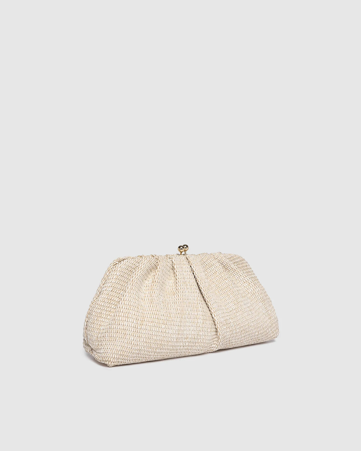 Louenhide Goldie Raffia Clutch