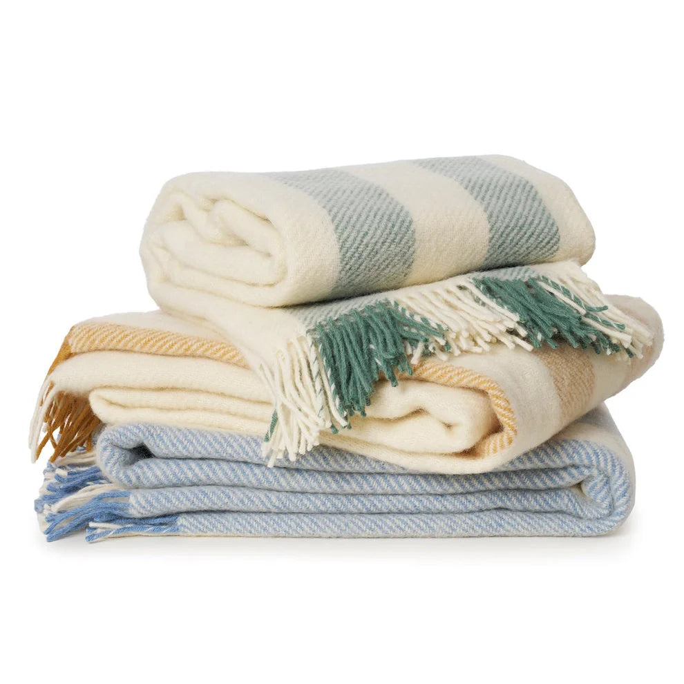 Gotland Stripe Wool Blanket