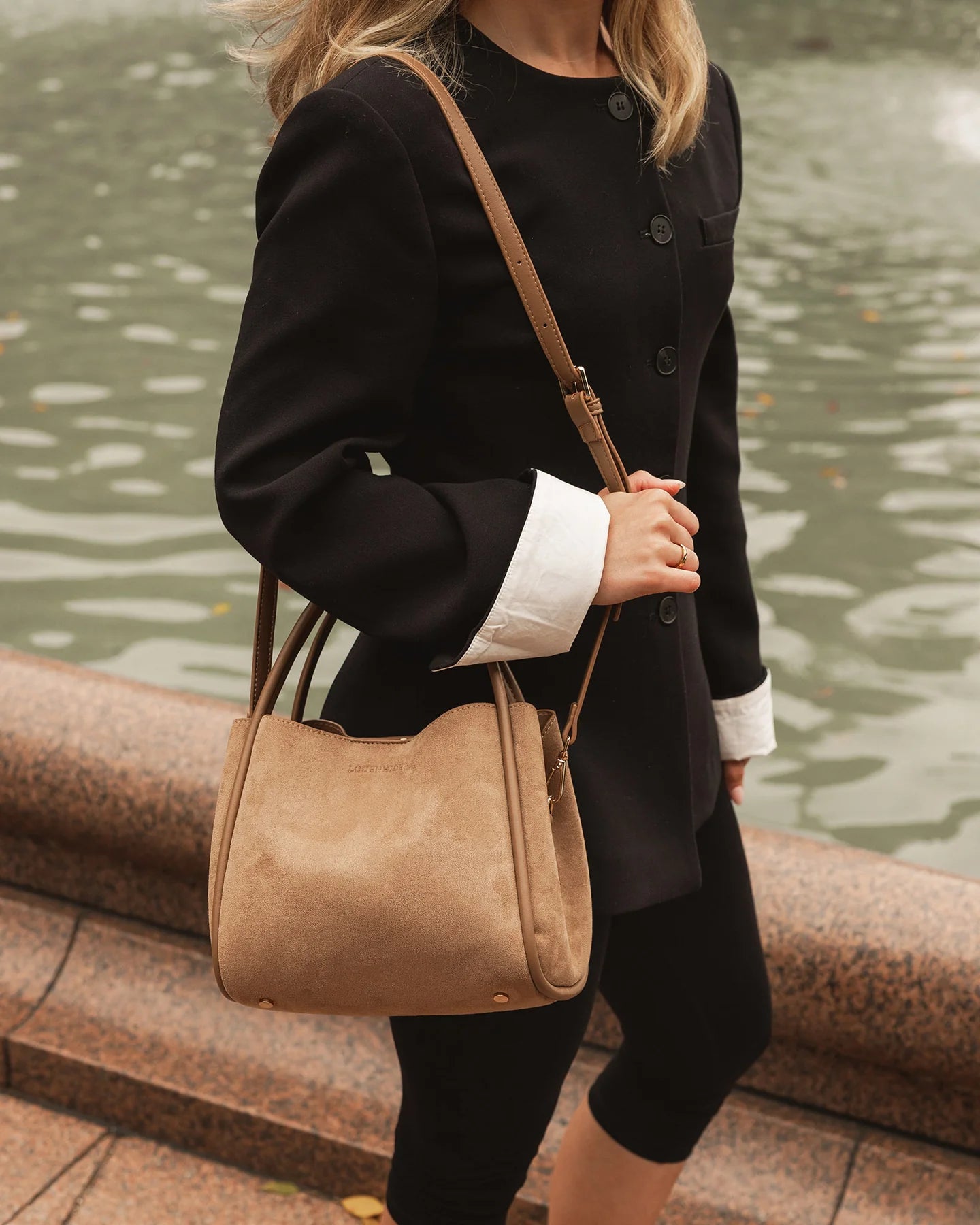 Louenhide Steffie Suedette Mini Tote Bag - Honey