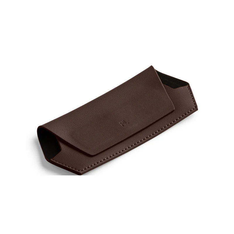 Fox & Leo Slimline Glasses Case - Chocolate