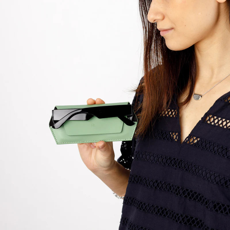 Fox & Leo Slimline Glasses Case - Sage