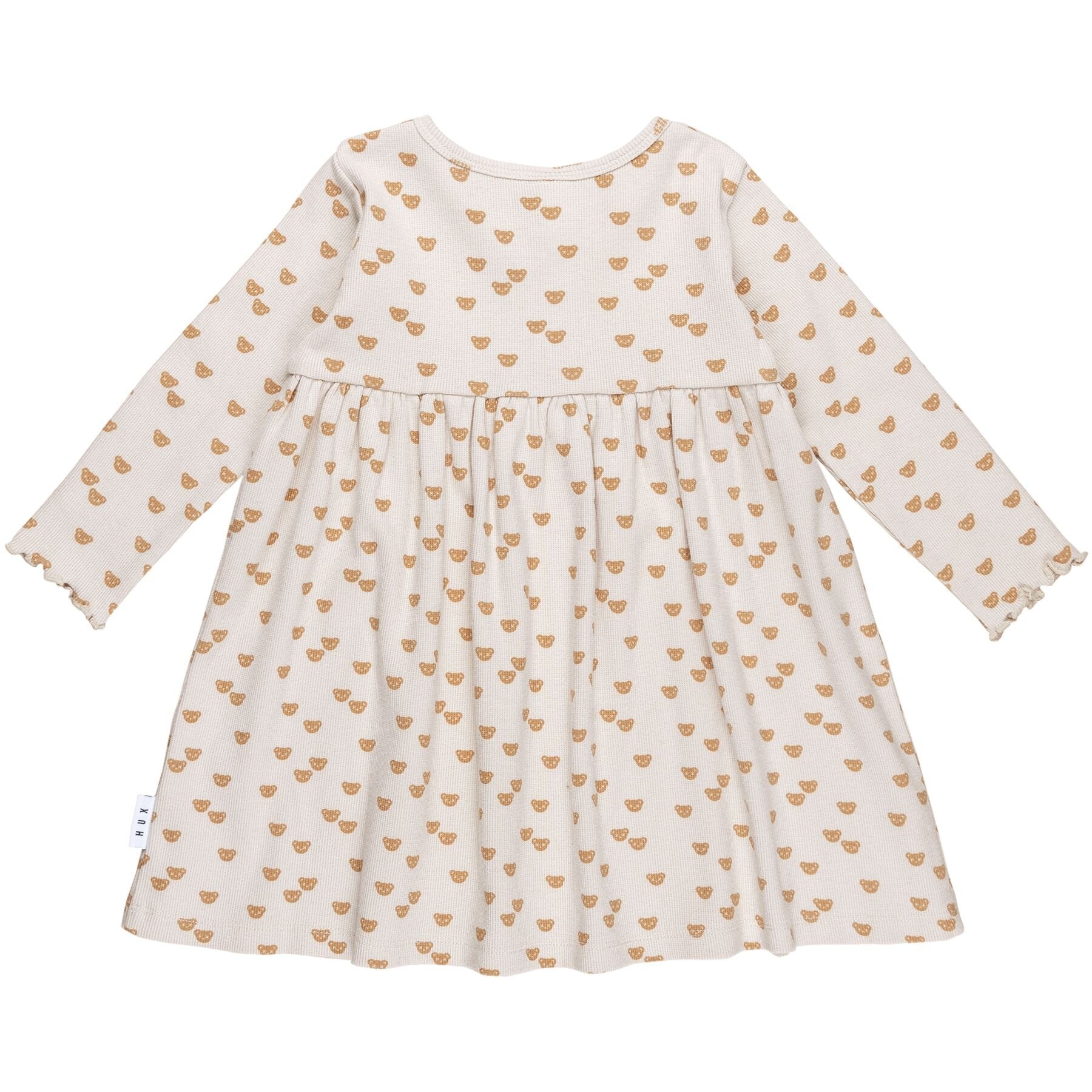 Huxbaby Beary Cute Rib Dress - Almond