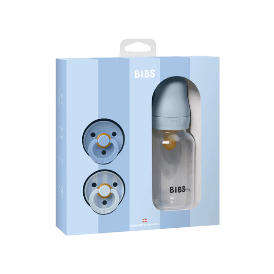BIBS Gift Set, Baby Sprinkle - Baby Blue