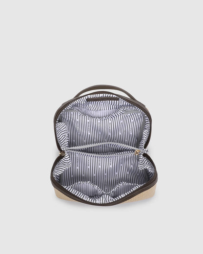 Louenhide Ellis Makeup Bag - Natural Choc