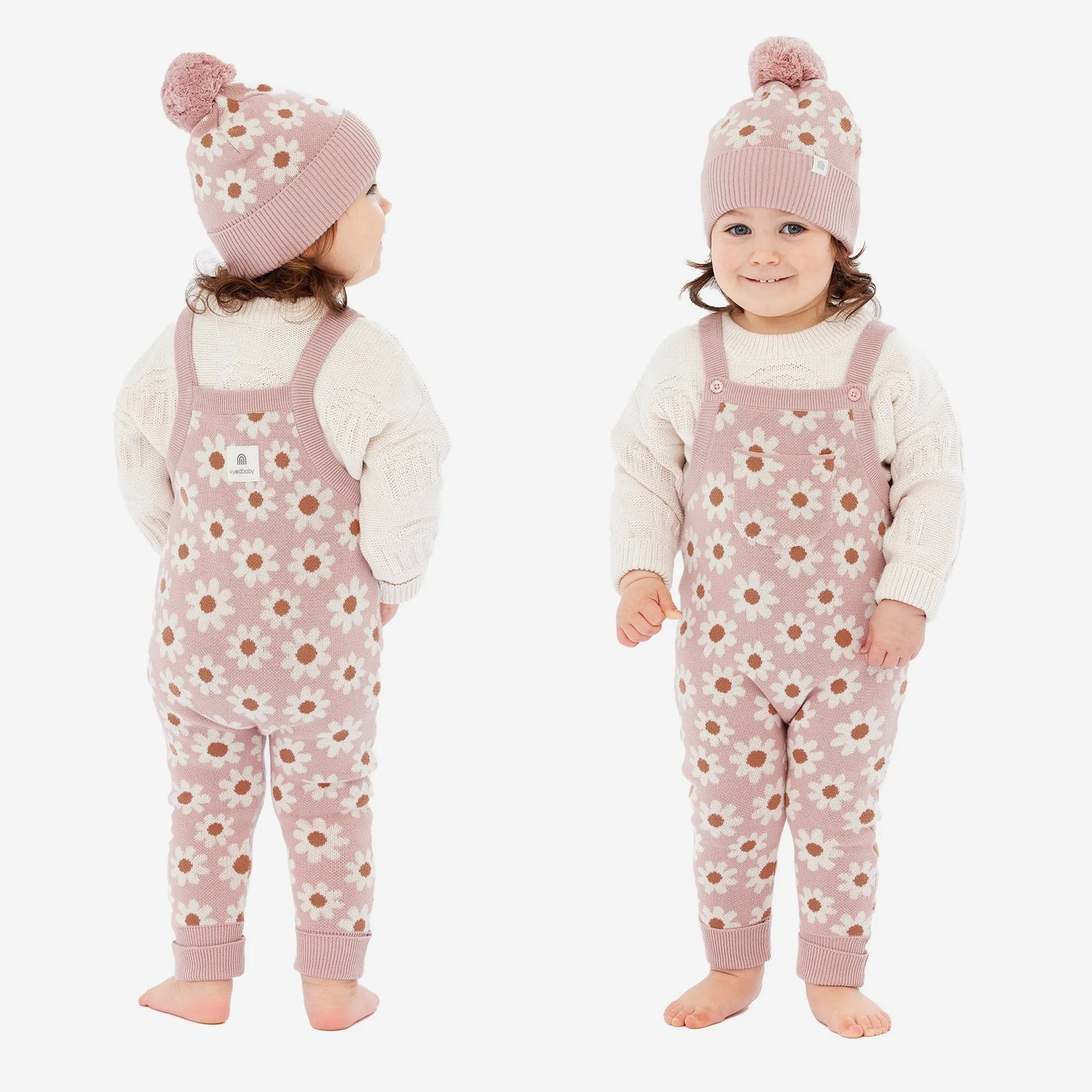 Kyndbaby Jacquard Knit Overall - Paper Daisy