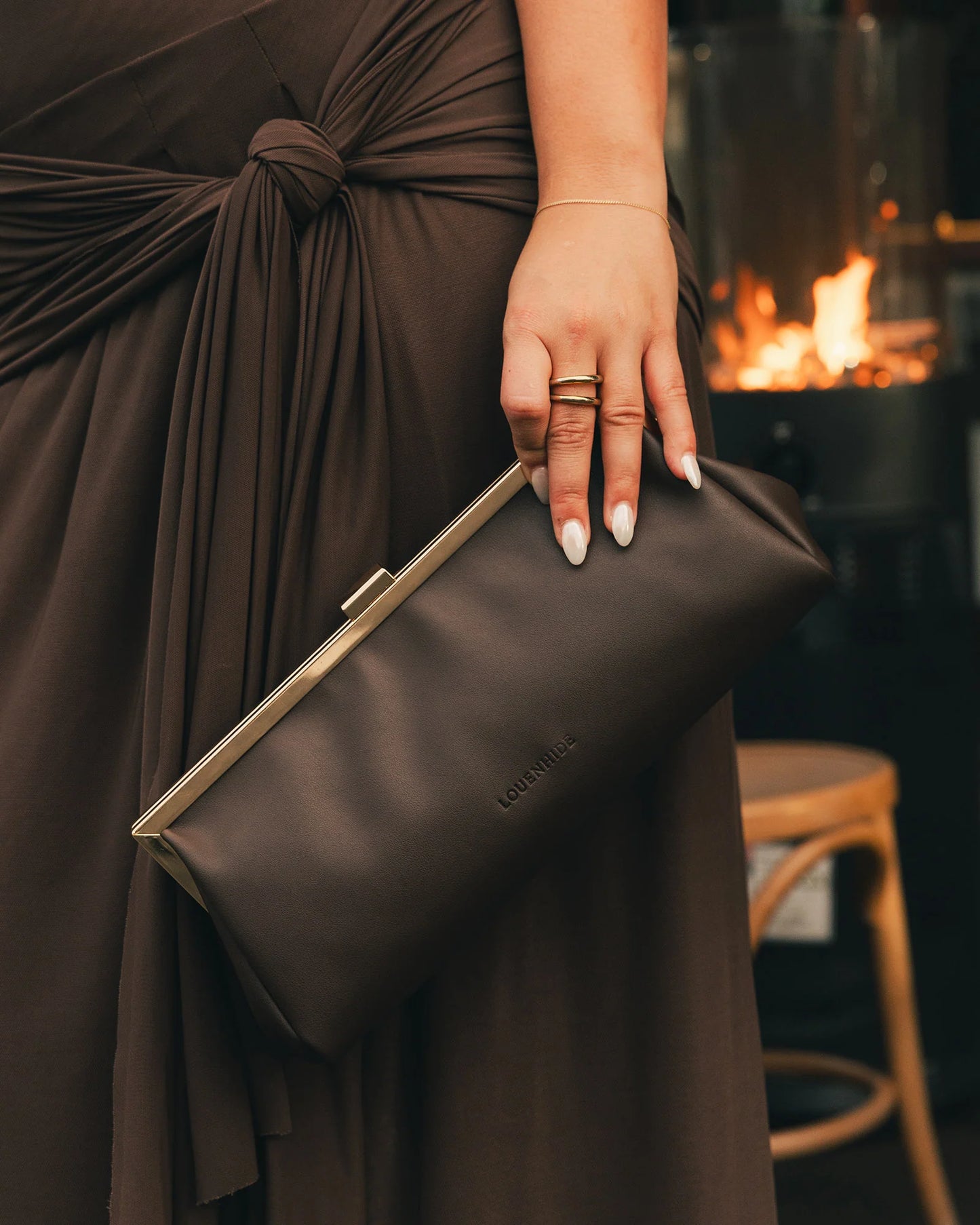 Louenhide Maya Clutch - Chocolate