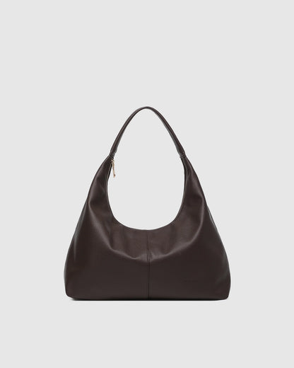 Louenhide Valentina Slouch Shoulder Bag - Chocolate
