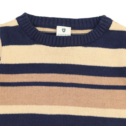 Korango Striped Sweater | Navy