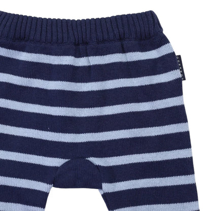 Korango Striped Knit Legging | Navy Stripes