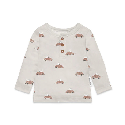 Aster & Oak Classic Car Henley Top