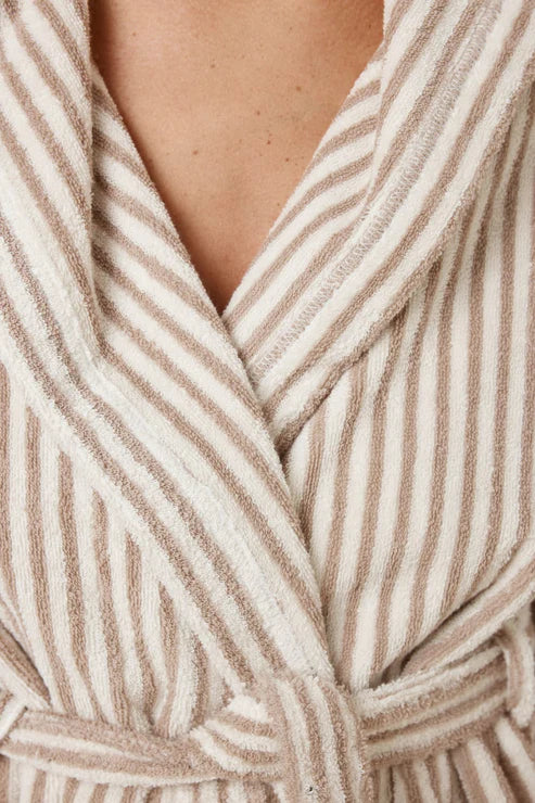 Adriana Terry Towel Robe - Natural