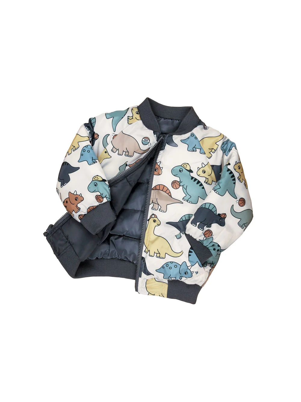 Huxbaby B-Ball Dino Reversible Bomber