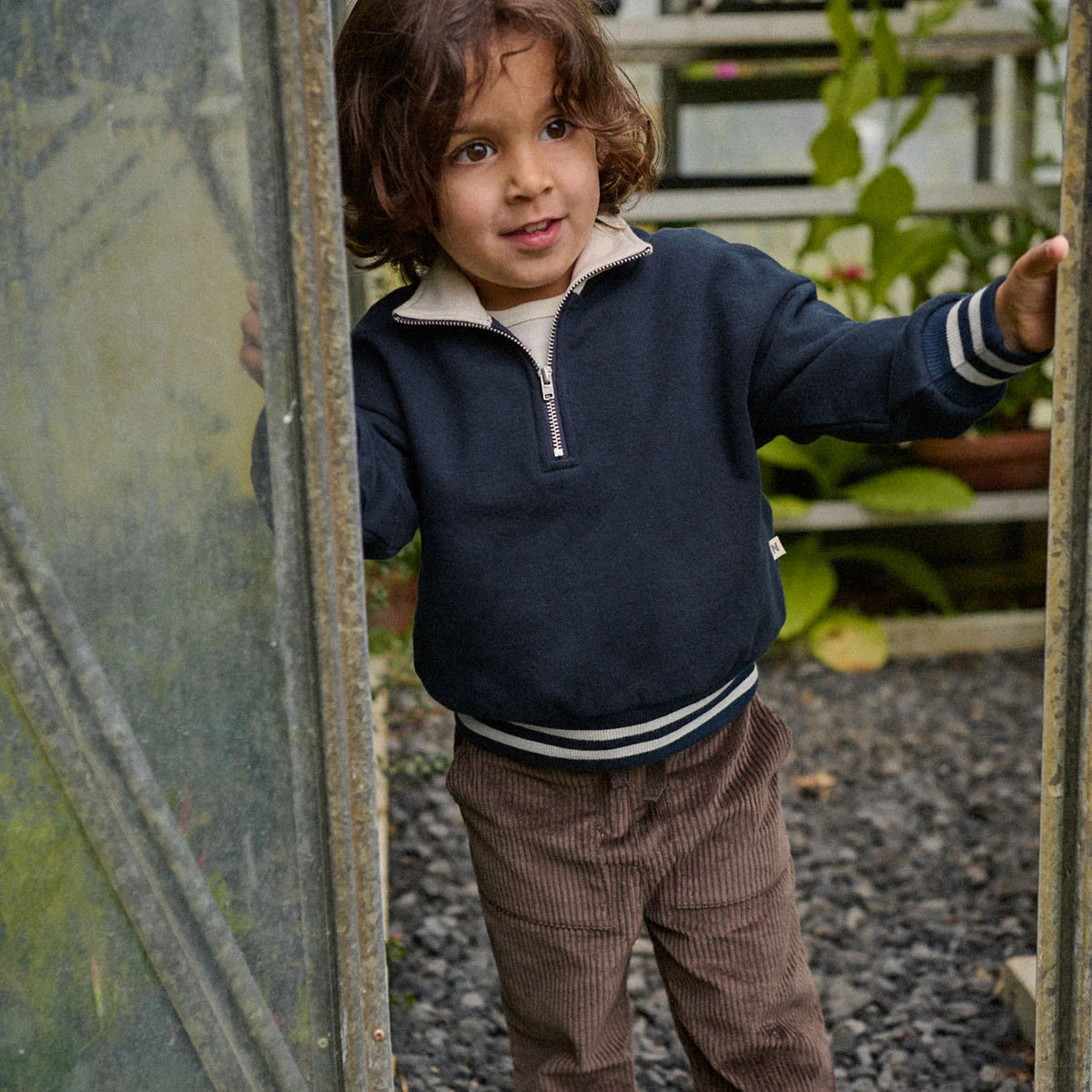 Nature Baby Camper Sweater - Navy