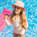 Crywolf Long Sleeve Swimsuit Pop Gingham campaign 2