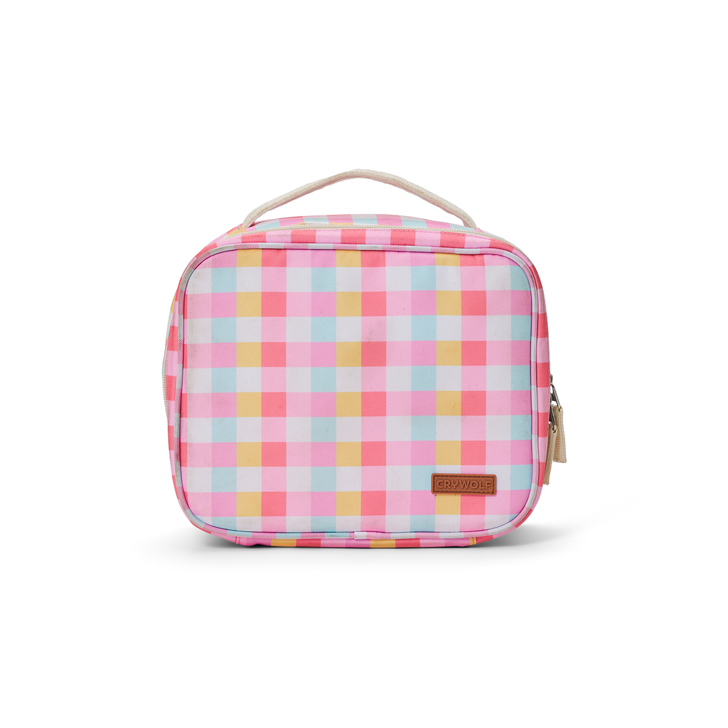 Crywolf Everyday Lunch Bag Pop Gingham - front