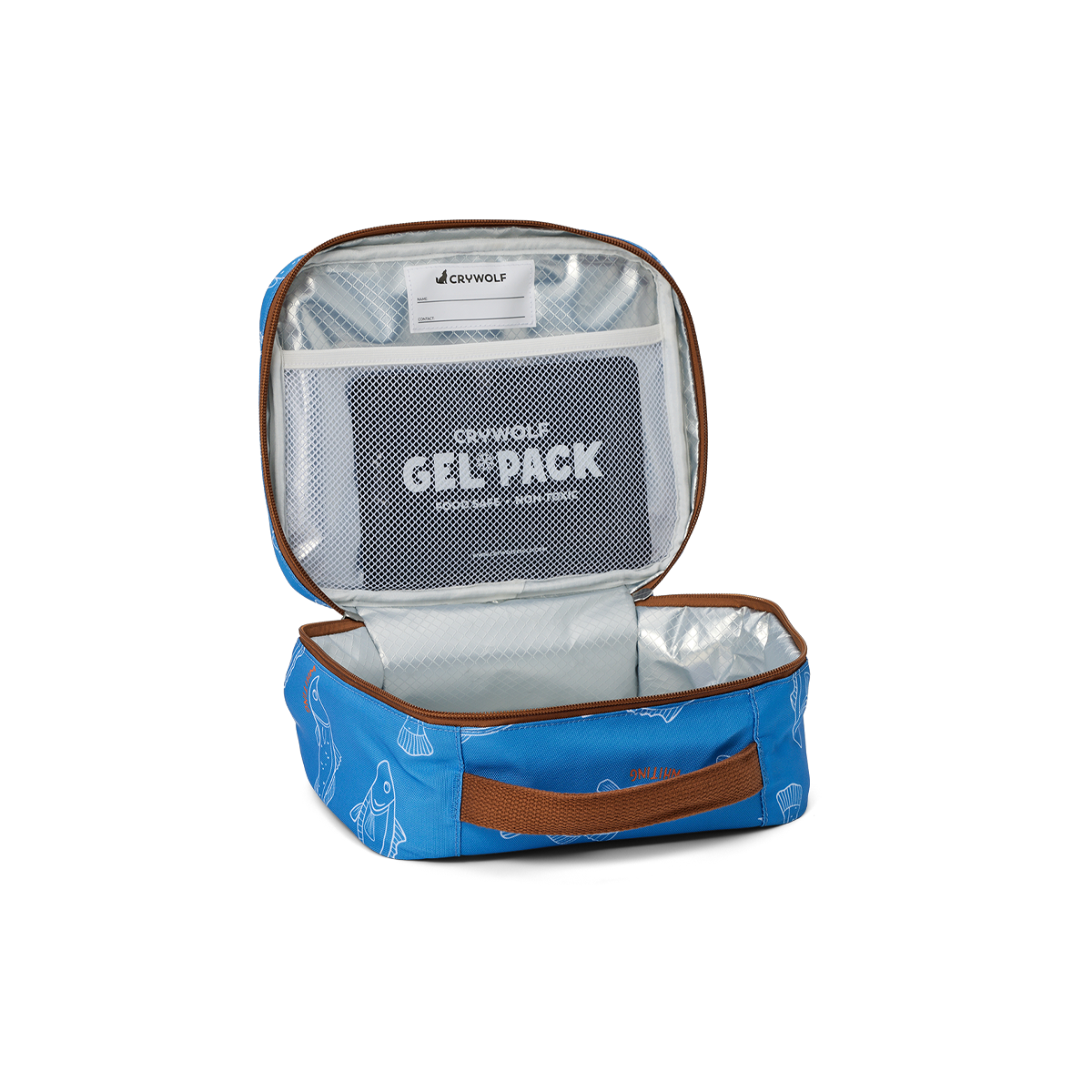 Crywolf Everyday Lunch Bag Saltwater - open