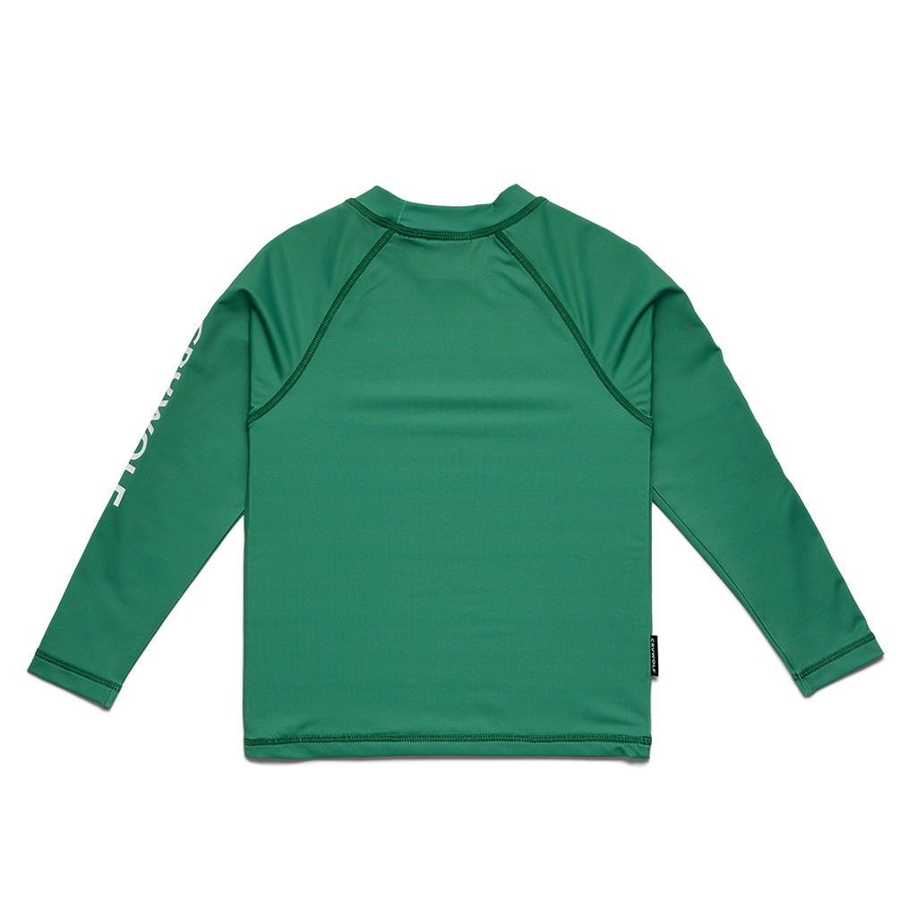 Crywolf Long Sleeve Rash Vest Sea Green - back