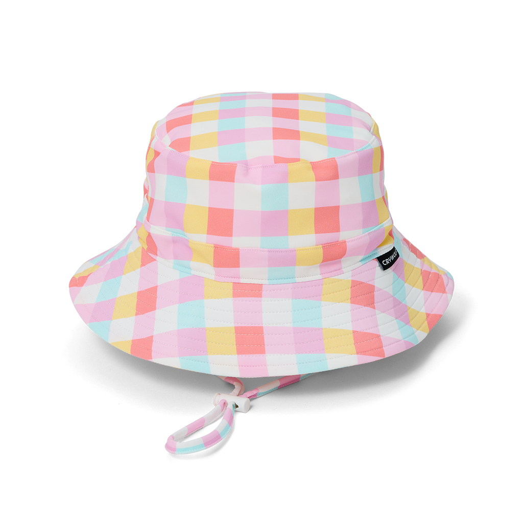 Crywolf Swim Bucket Hat Pop Gingham