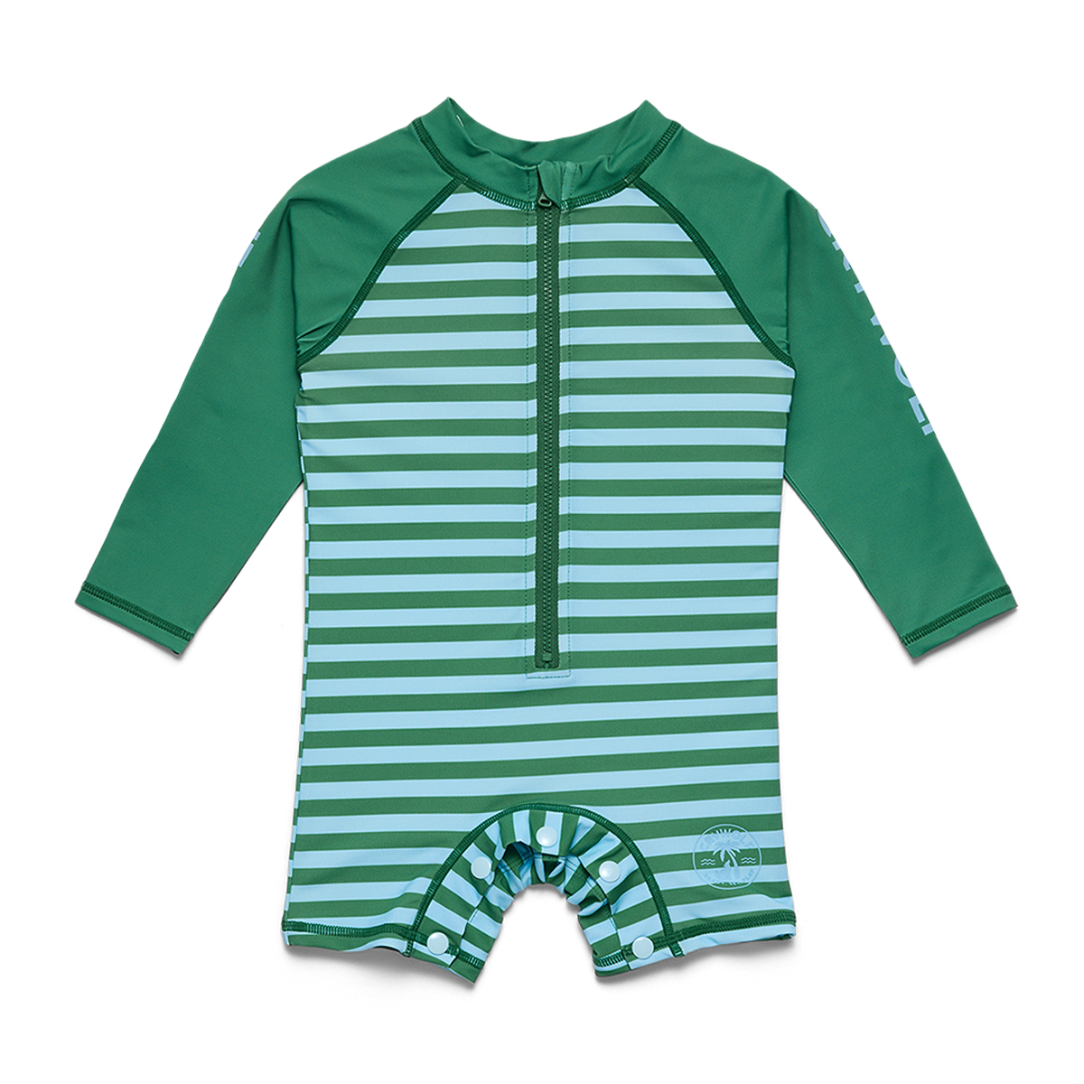 Crywolf Baby Rash Suit Deck Stripe - front