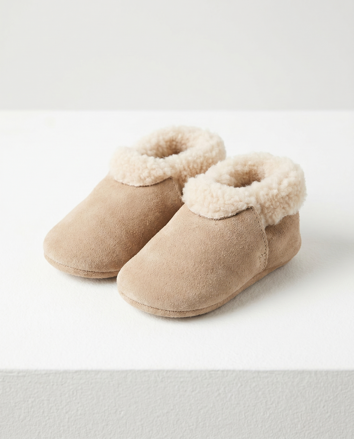 Nature Baby Lambskin Booties - Cream