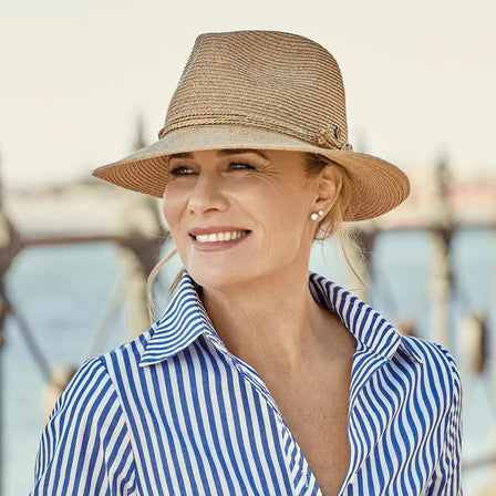 Palma Raffia Fedora - Natural