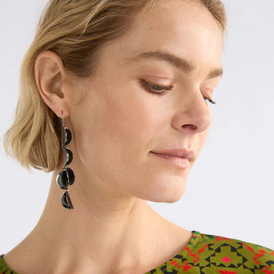 ELK Fossen Gunmetal Drop Earrings