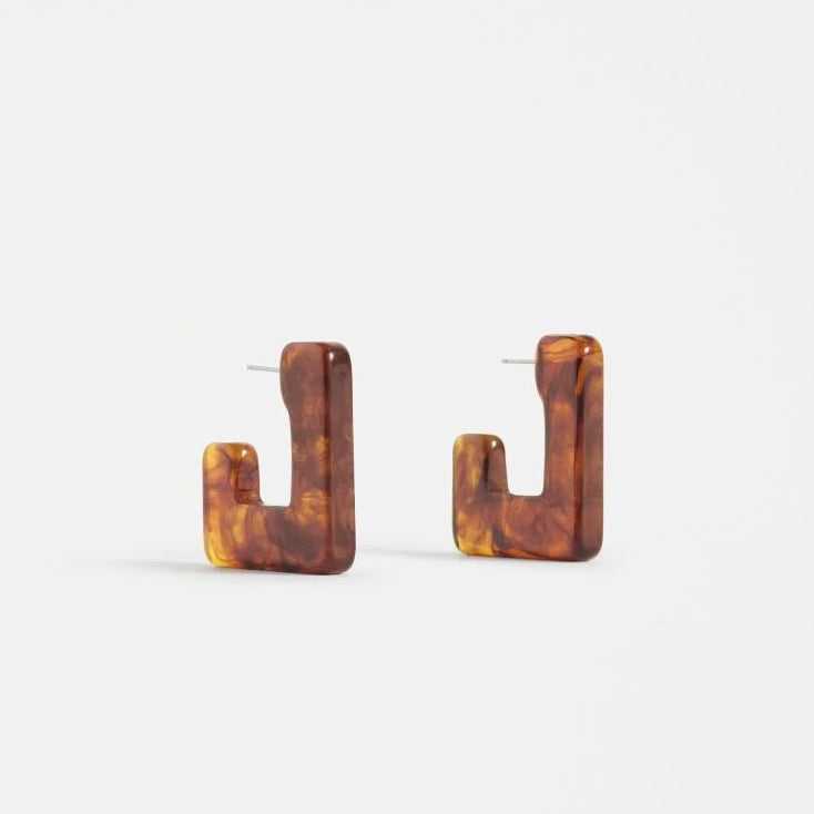 ELK Spari Hoop Earring - Tortoise Shell