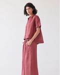 Eva's Sunday Lumi Collared Shirt - Burnt Sienna