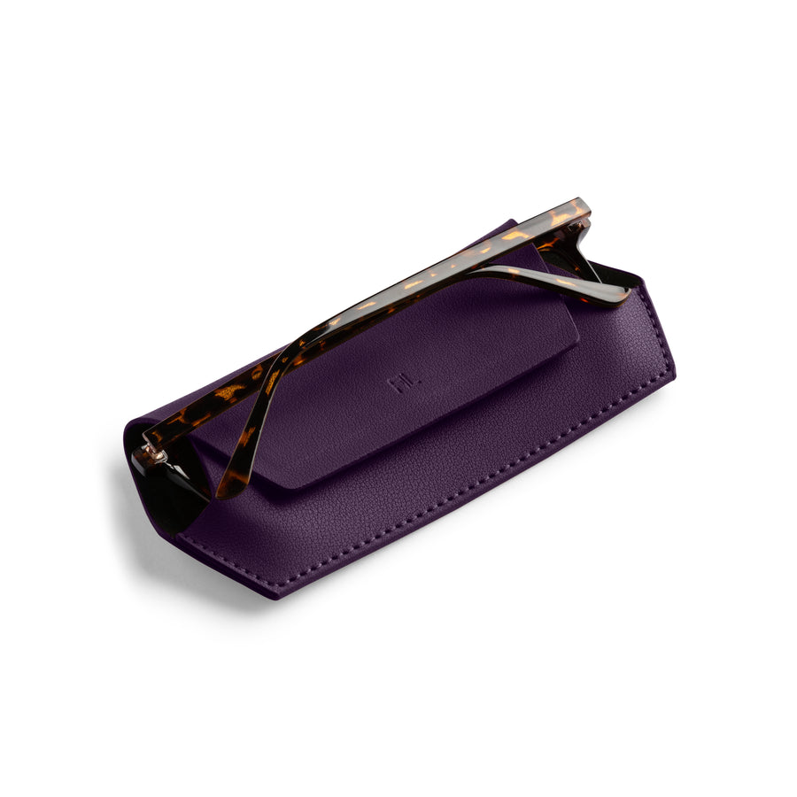 Slimline Glasses Case - Mulberry