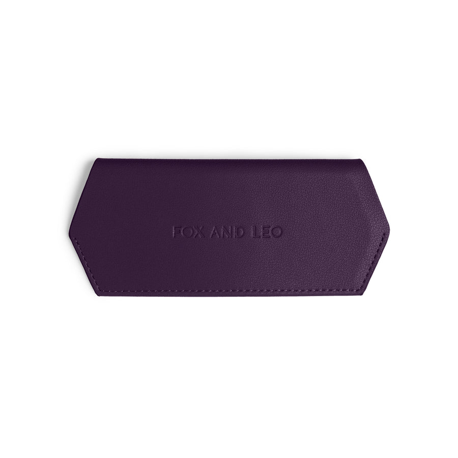 Slimline Glasses Case - Mulberry