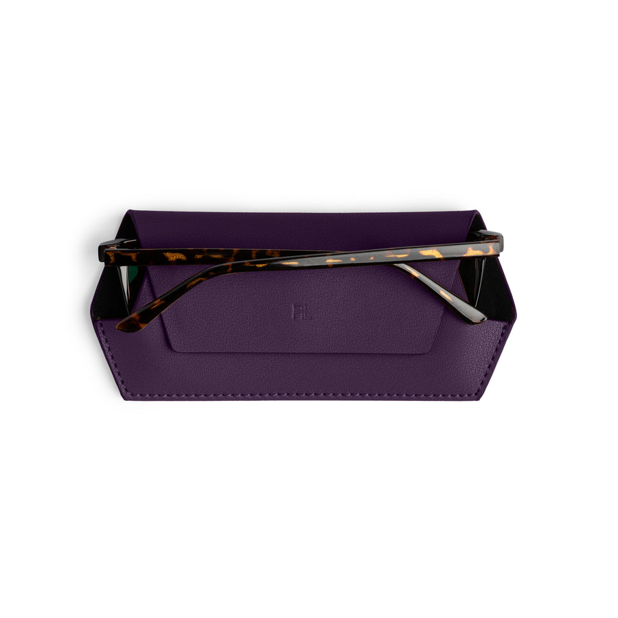 Slimline Glasses Case - Mulberry