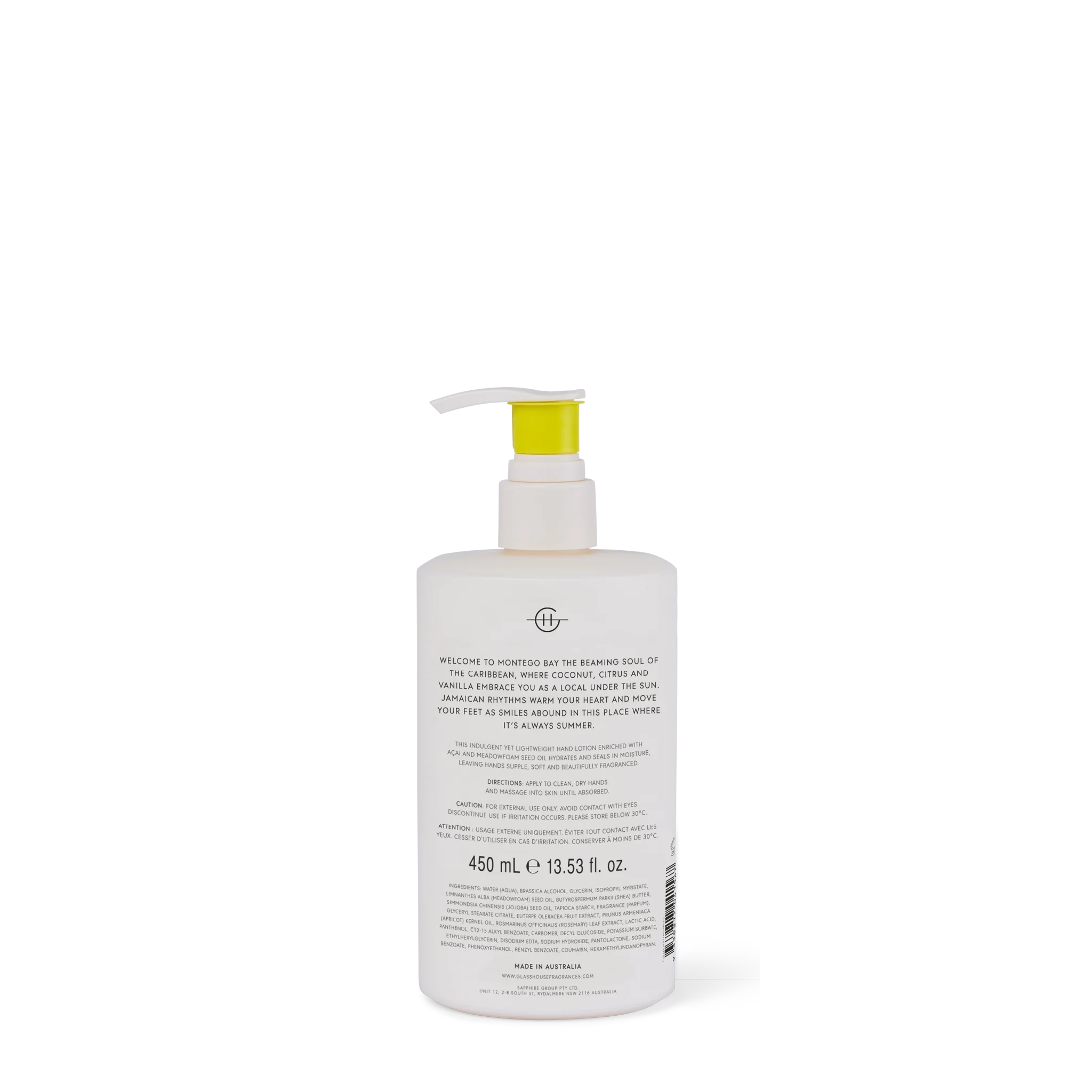 Glasshouse Montego Bay Rhythm | 450mL Hand Lotion
