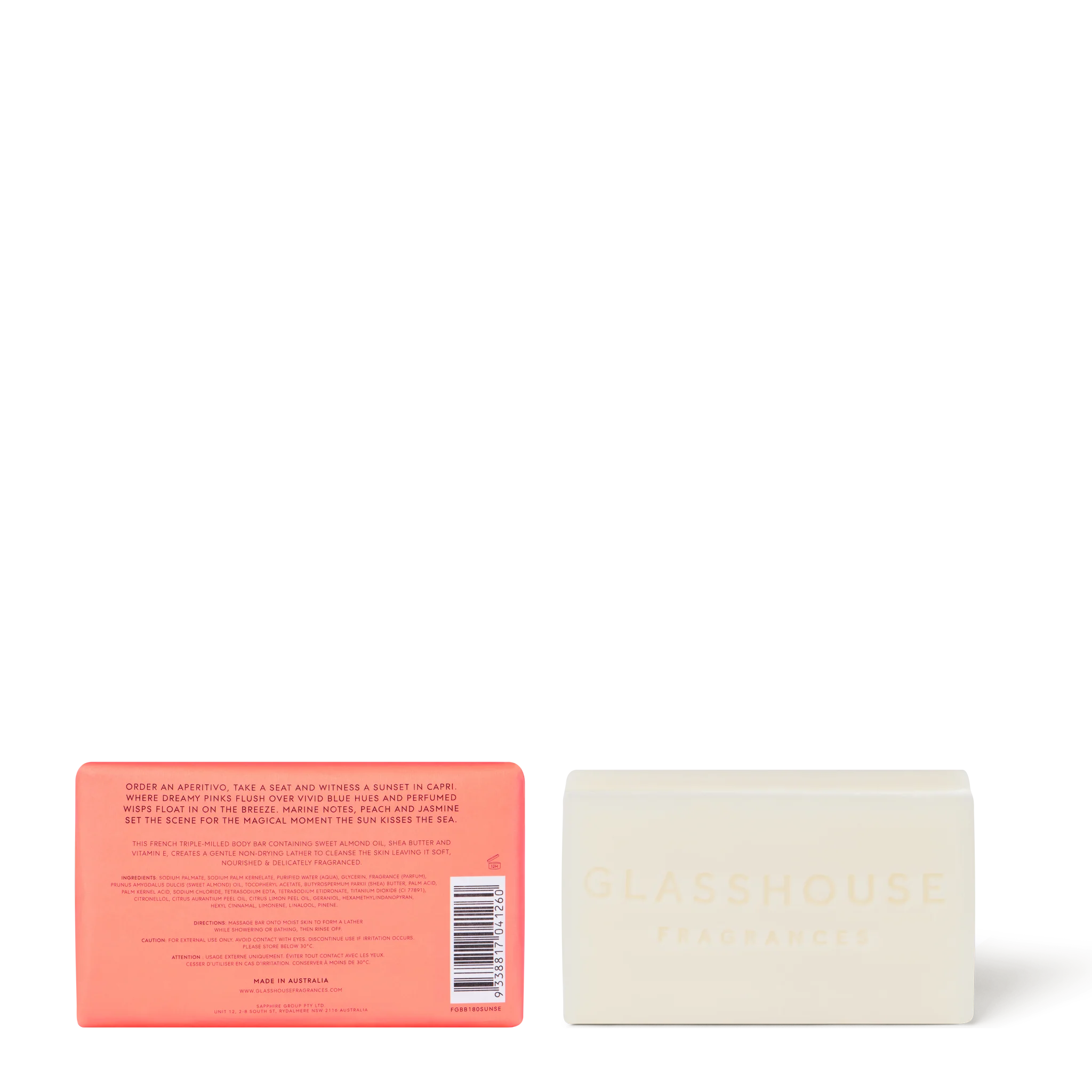 Glasshouse Sunsets in Capri Body Bar - 180g