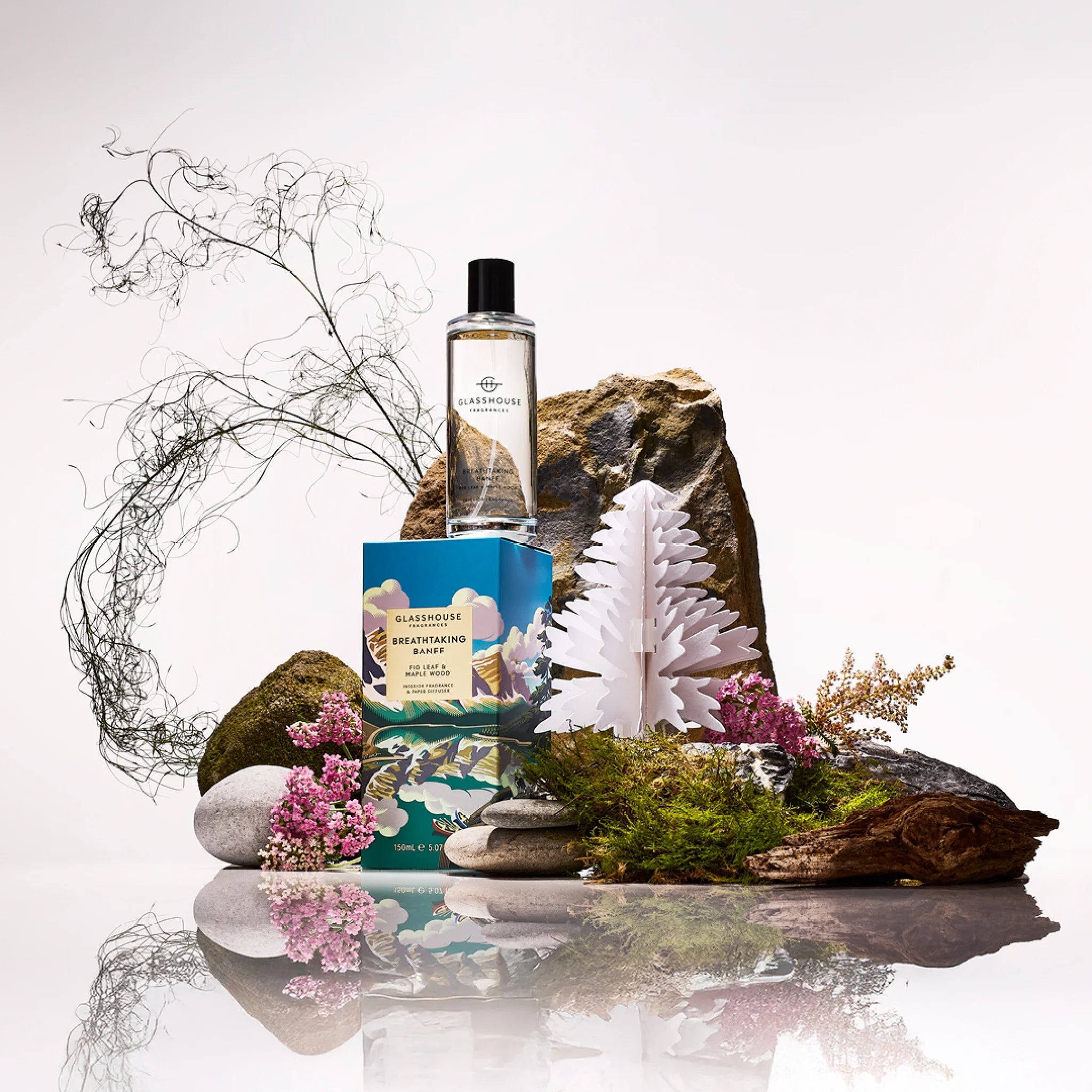 Glasshouse Breathtaking Banff 150mL Interior Fragrance & Paper Diffuser